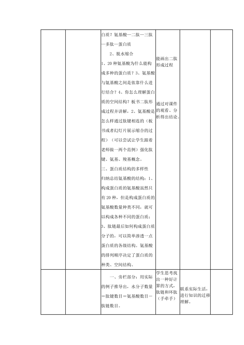 2019-2020学年高中生物《生命活动的主要承担者-蛋白质》教学设计.doc_第3页