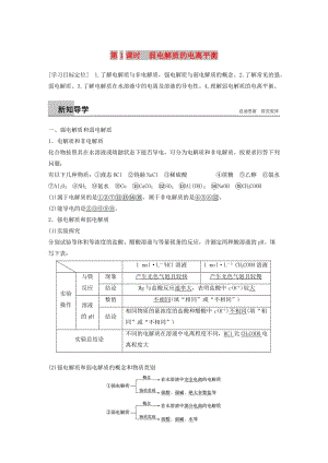 2018-2019版高中化學 專題3 溶液中的離子反應 第一單元 弱電解質的電離平衡 第1課時學案 蘇教版選修4.doc