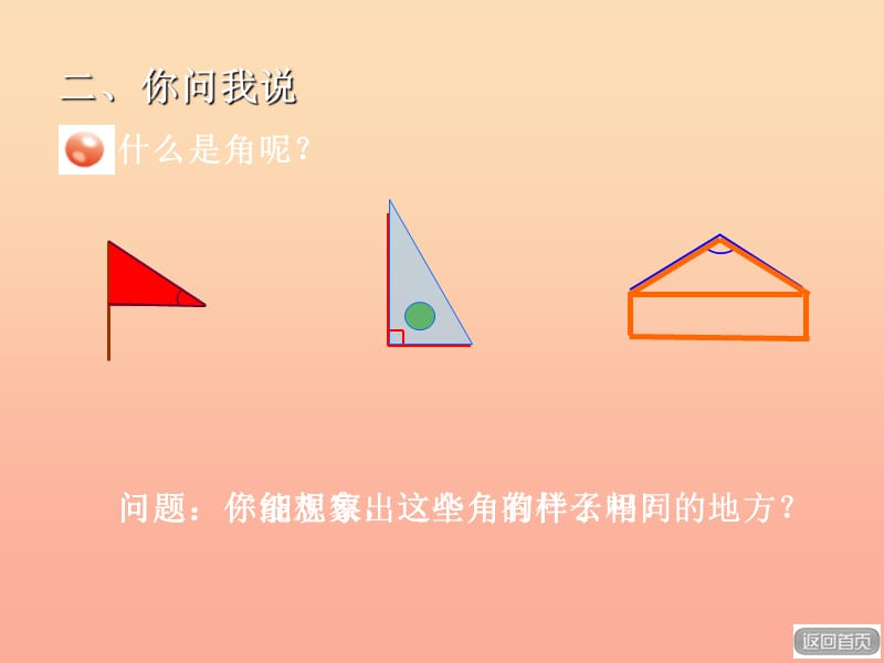 2019秋二年级数学上册 第三单元 信息窗1 第1课时 角的初步认识课件 青岛版.ppt_第3页