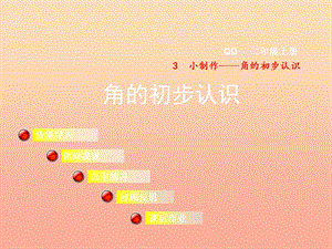 2019秋二年級數(shù)學(xué)上冊 第三單元 信息窗1 第1課時 角的初步認識課件 青島版.ppt