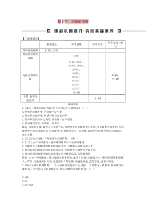 2018版高中物理 第二章 能的轉(zhuǎn)化與守恒 第1節(jié) 動能的改變試題 魯科版必修2.doc
