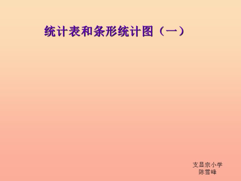 2019秋四年级数学上册 4.1 条形统计图课件2 苏教版.ppt_第1页