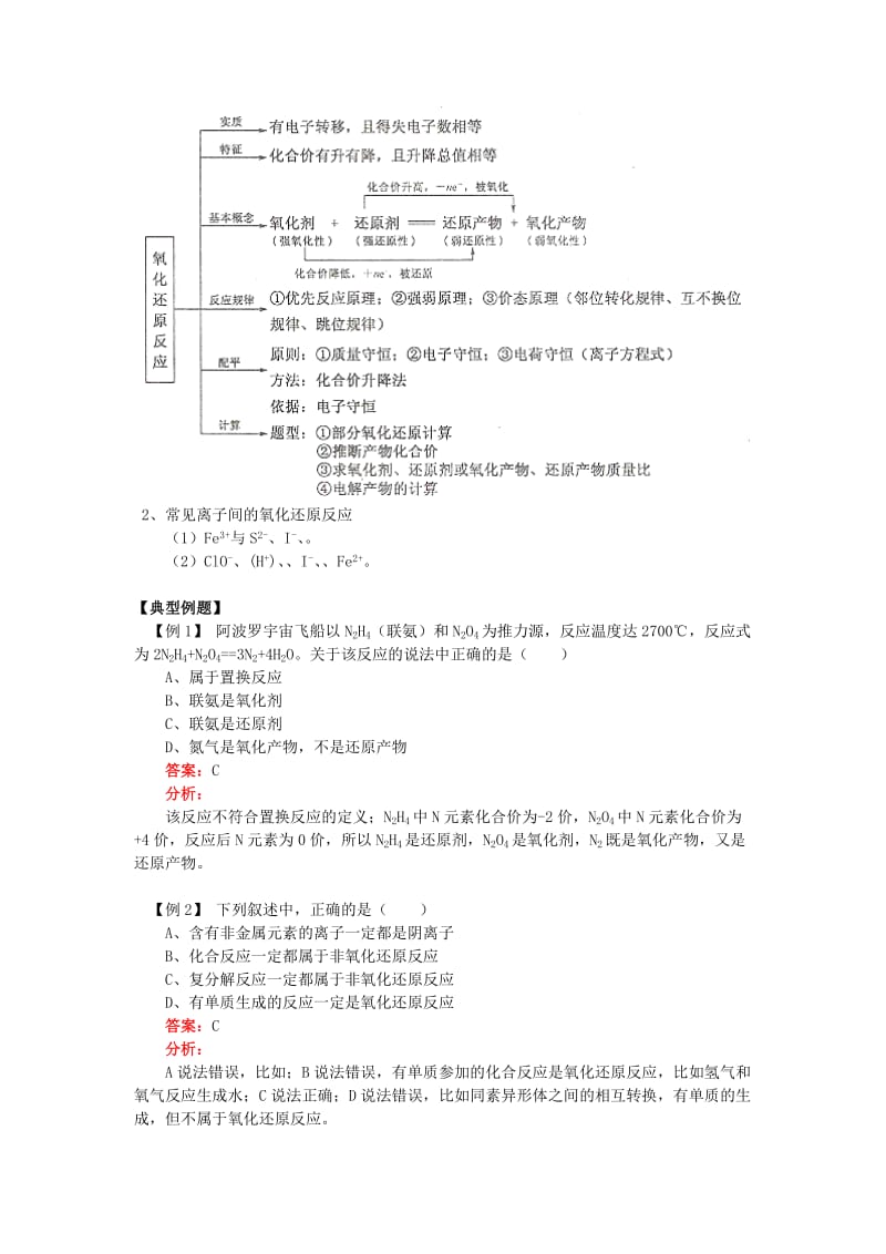 2018高考化学第二轮复习 专题 氧化还原反应学案 鲁科版.doc_第2页