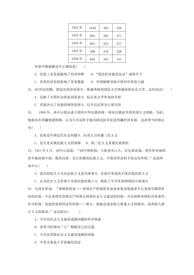 2019届高三历史10月月考试题.doc_第3页