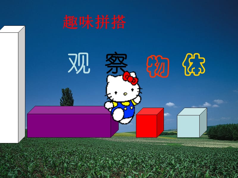 2019春四年級數(shù)學(xué)下冊 第六單元《趣味拼搭 觀察物體》課件3 青島版六三制.ppt_第1頁