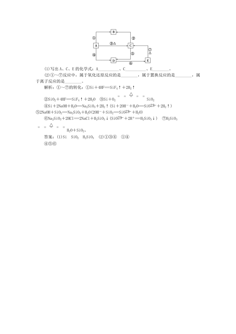 2018-2019年高中化学 专题3 从矿物到基础材料 第三单元 含硅矿物与信息材料智能优化演练 苏教版必修1.doc_第2页