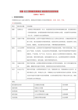 2018-2019學(xué)年高中政治 專題10.2 貫徹新發(fā)展理念 建設(shè)現(xiàn)代化經(jīng)濟(jì)體系（講）（提升版）新人教版必修1.doc