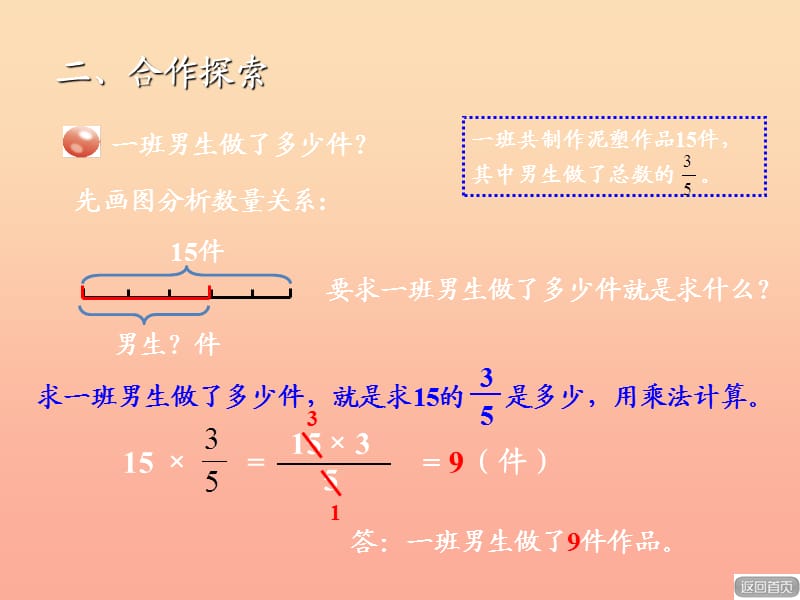 2019秋六年级数学上册 第一单元 信息窗3 求一个数的几分之几是多少的实际问题课件 青岛版.ppt_第3页