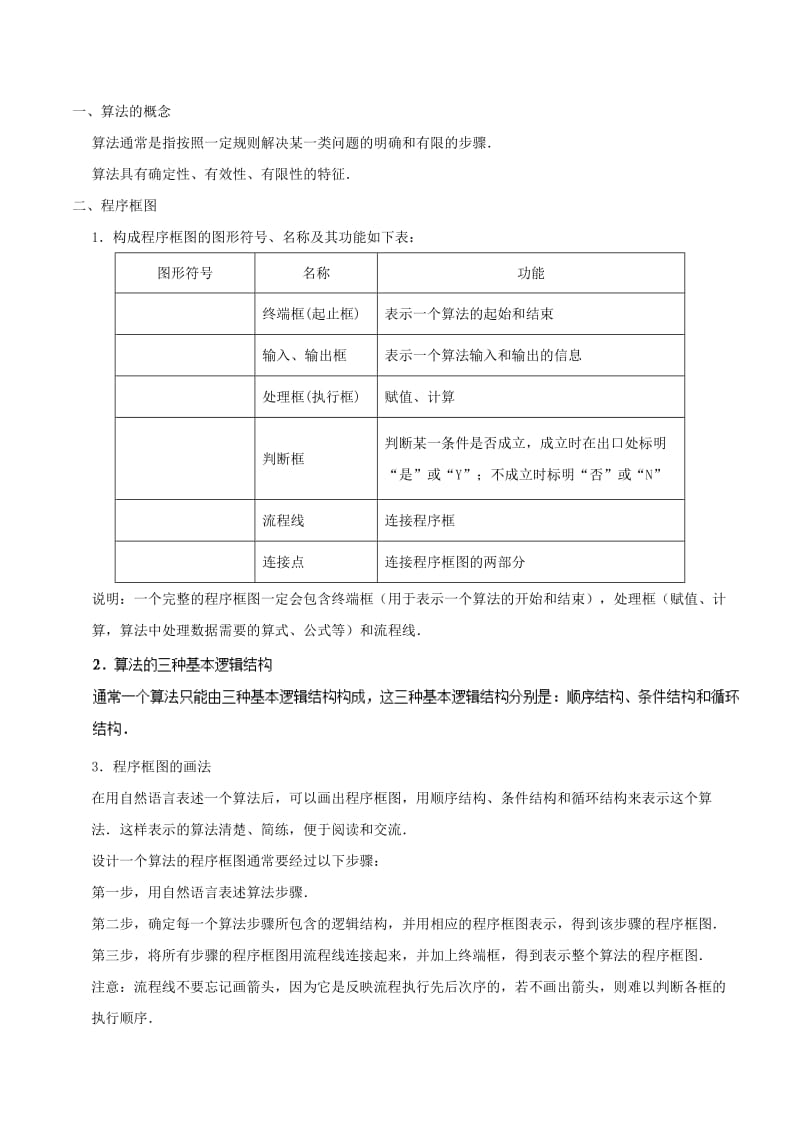 2018高中数学 专题01 算法初步期中期末备考精讲 新人教A版必修3.doc_第2页