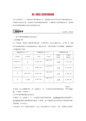 2018-2019版高中化學(xué) 第2章 化學(xué)反應(yīng)的方向、限度與速率 第2節(jié) 化學(xué)反應(yīng)的限度 第1課時(shí)學(xué)案 魯科版選修4.doc