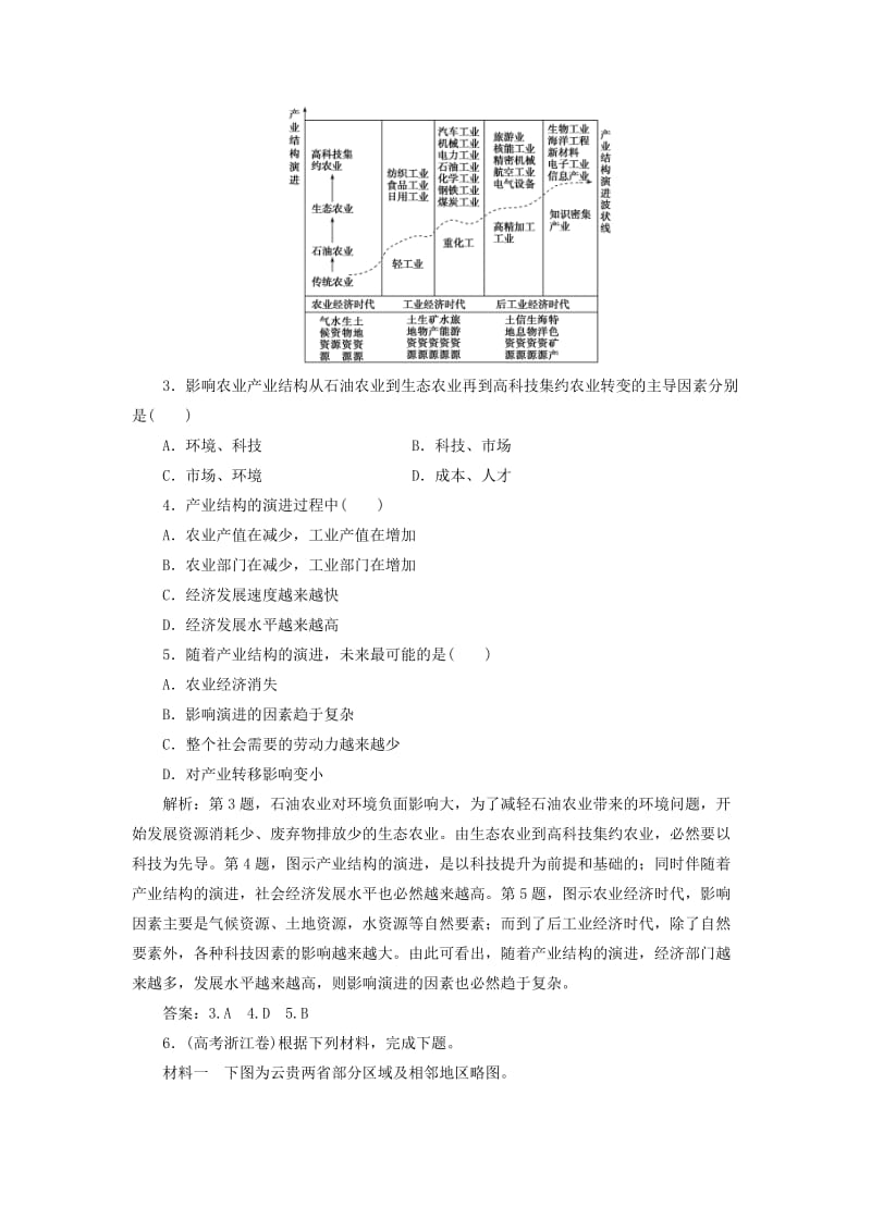 2019届高考地理总复习 第十三章 地理环境与区域发展 第28讲 地理环境对区域发展的影响课堂限时训练 新人教版.doc_第2页