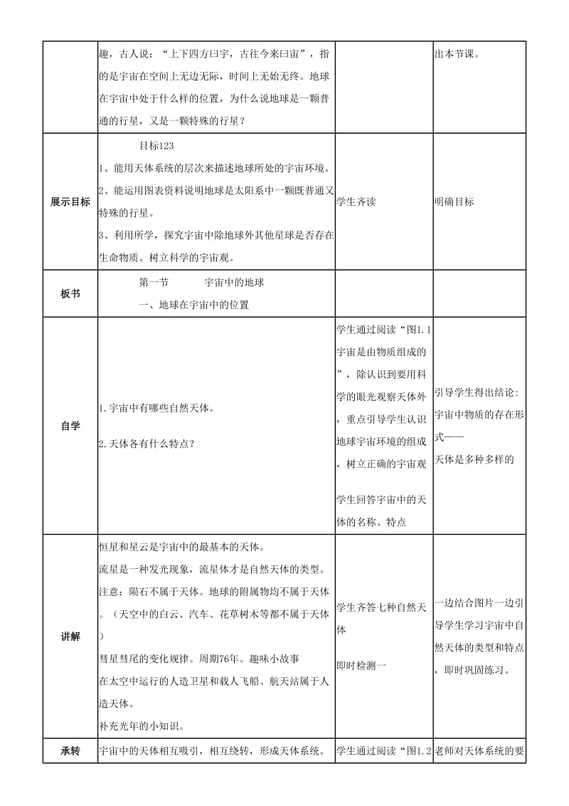 2018-2019学年高中地理 开学第一周 第一章 行星地球 第2课 宇宙中的地球教案 新人教版必修1.doc_第2页