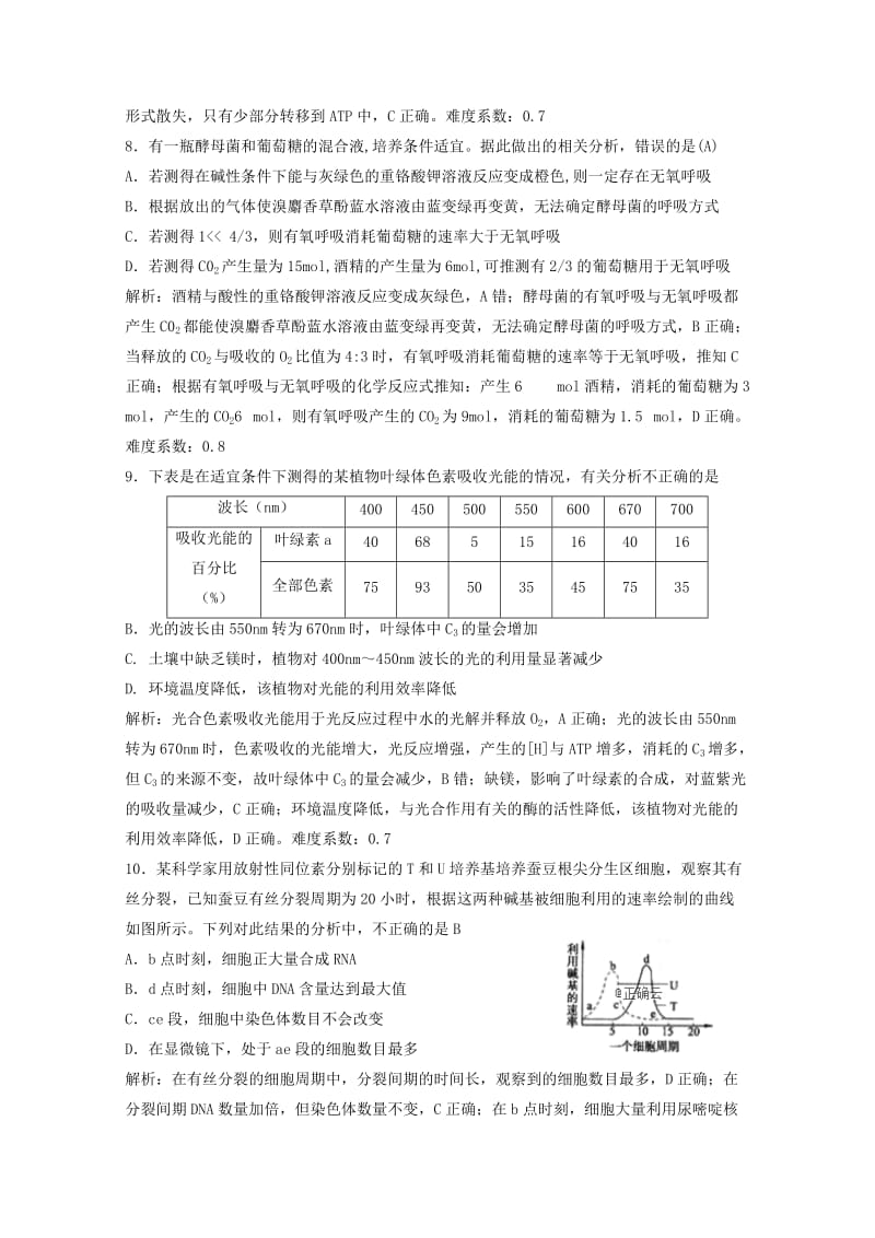 2019届高三生物12月联考试题.doc_第3页