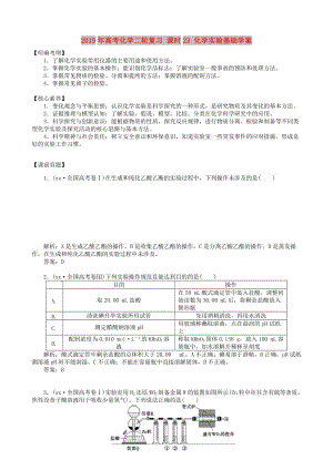 2019年高考化學(xué)二輪復(fù)習(xí) 課時23 化學(xué)實驗基礎(chǔ)學(xué)案.doc