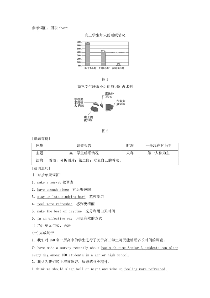 2018-2019学年高中英语 Unit 9 Wheels Section Ⅶ Writing——图表类调查报告学案 北师大版必修3.doc_第2页