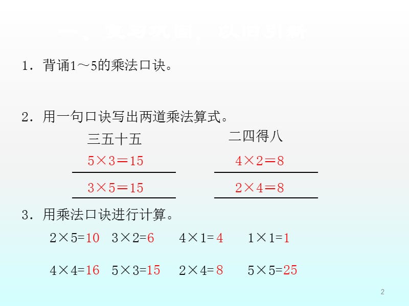 6的乘法口诀ppt课件_第2页