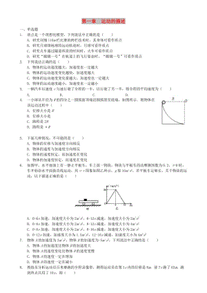 2018年高中物理 第一章 運(yùn)動(dòng)的描述單元練習(xí) 新人教版必修1.doc