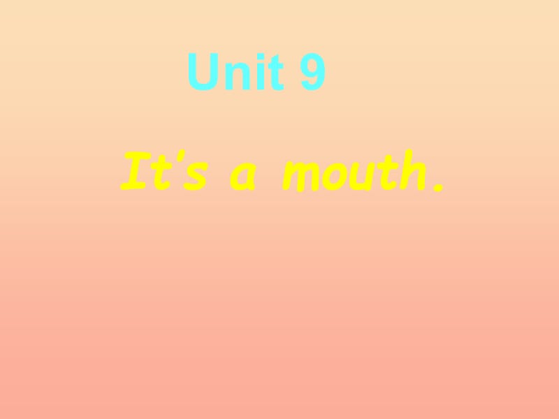 三年级英语上册Unit9It’samouth课件1湘少版.ppt_第1页