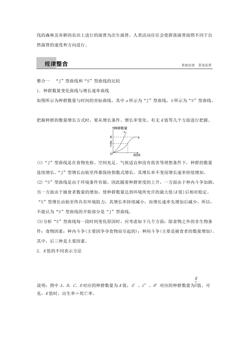 2018-2019版高中生物 第三章 生物群落的演替章末总结学案 苏教版必修3.doc_第2页