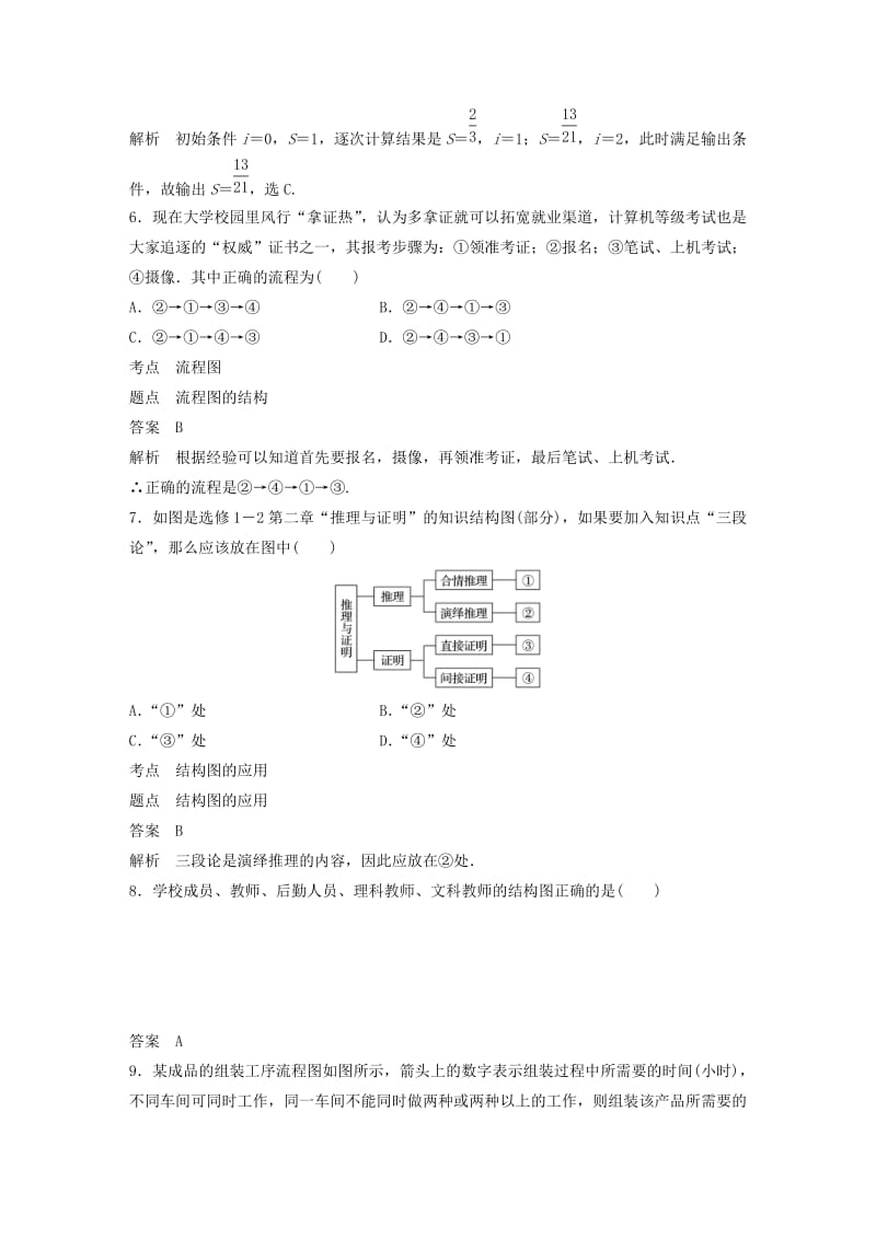 2018-2019学年高中数学第四章框图章末检测试卷新人教A版选修.docx_第3页