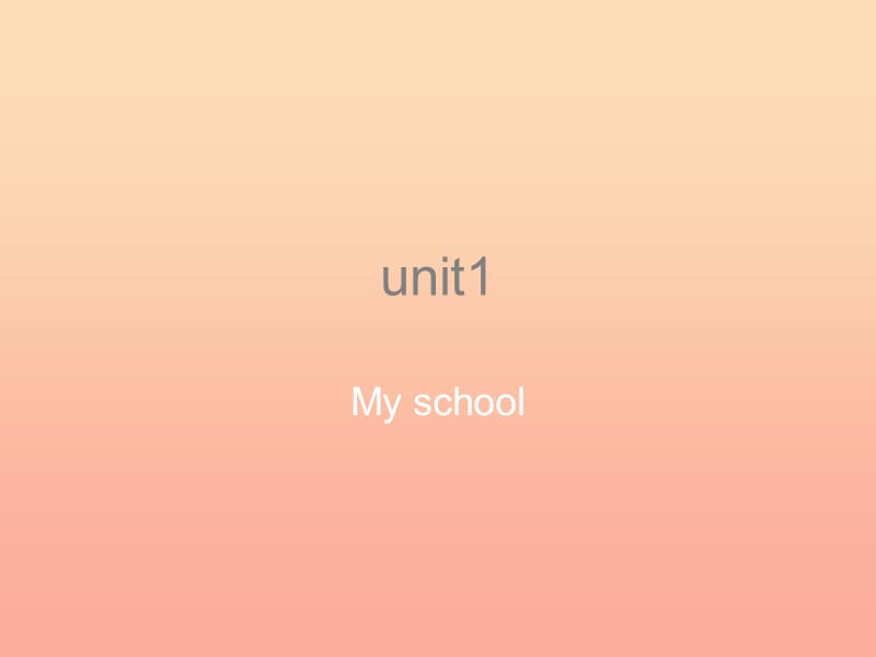 2019春四年級(jí)英語下冊(cè) Unit 1《My School》課件2 廣東版開心.ppt_第1頁