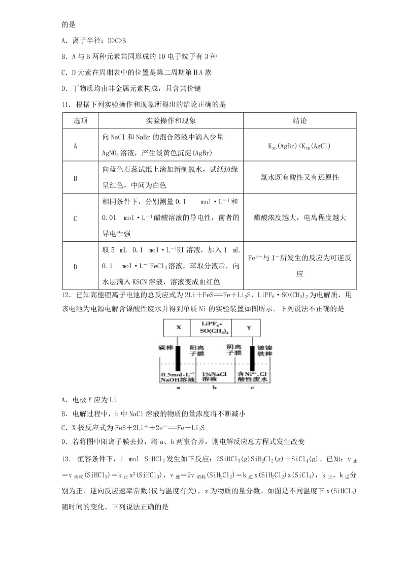 2019届高三理综下学期4月冲刺考试试题.doc_第3页