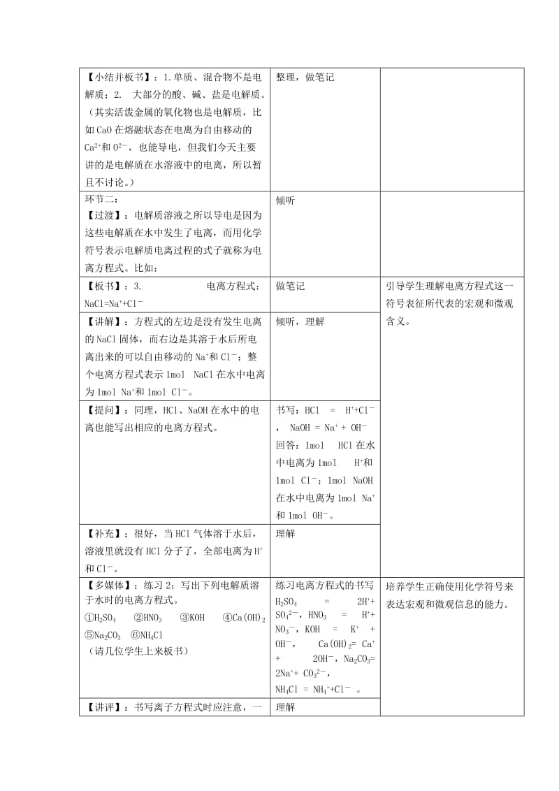 2019版高中化学《离子反应》教学设计.doc_第3页