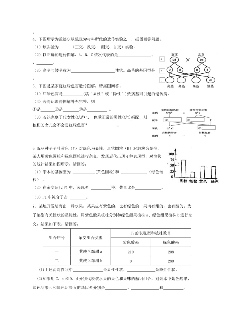 2019-2020学年高二生物寒假学考复习题5.doc_第2页