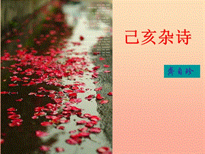 六年級(jí)語文下冊(cè) 古詩詞背誦 8己亥雜詩課件2 新人教版.ppt