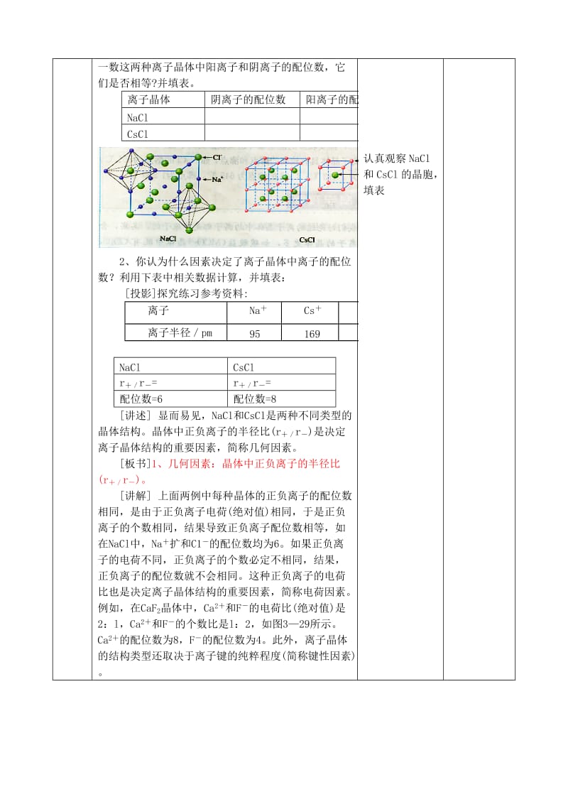 2019版高中化学上学期《离子晶体》教学设计.doc_第2页