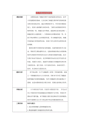 陜西省石泉縣高中生物 第三章 細(xì)胞的基本結(jié)構(gòu) 3.2 細(xì)胞的類(lèi)型和結(jié)構(gòu)（2）教案 新人教版必修1.doc