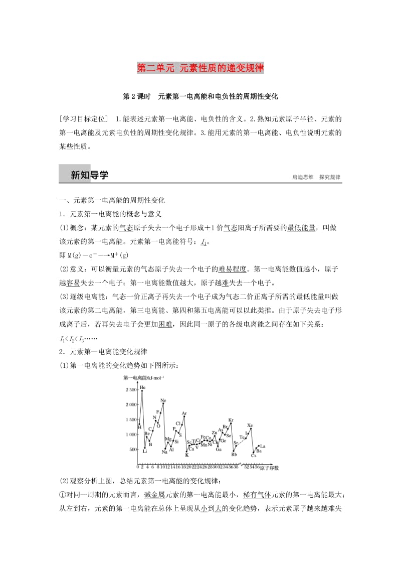 2018-2019版高中化学 专题2 原子结构与元素的性质 第二单元 元素性质的递变规律 第2课时学案 苏教版选修3.docx_第1页