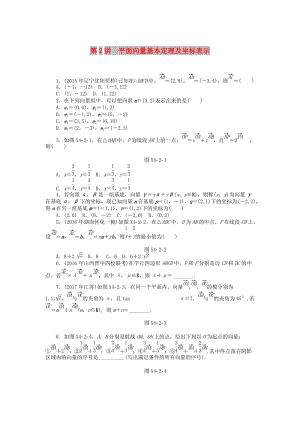 2019版高考數(shù)學(xué)一輪復(fù)習(xí) 第四章 平面向量 第2講 平面向量基本定理及坐標(biāo)表示課時作業(yè) 理.doc