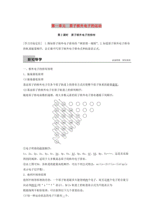 2018-2019版高中化學(xué) 專題2 原子結(jié)構(gòu)與元素的性質(zhì) 第一單元 原子核外電子的運(yùn)動(dòng) 第2課時(shí)學(xué)案 蘇教版選修3.docx