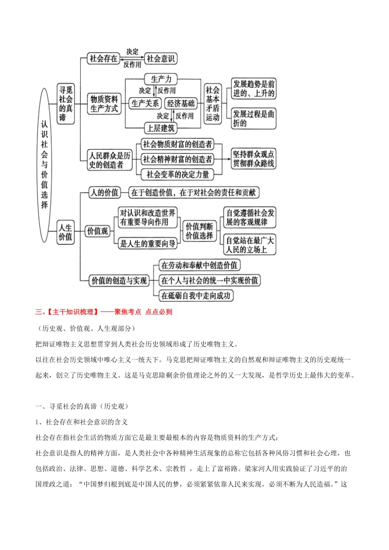 2019年高考政治备考 优生百日闯关系列 专题12 历史唯物主义（含解析）.doc_第2页