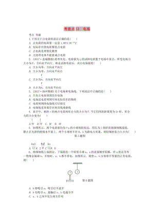 2019高考物理總復(fù)習(xí) 考查點(diǎn)13 電場(chǎng)練習(xí).doc