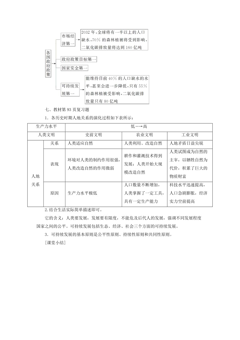 2019春高中地理 第四章 人类与地理环境的协调发展 第二节 人地关系思想的历史演变学案 中图版必修2.doc_第2页