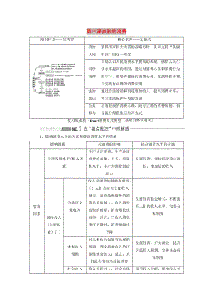 （新課改省份專用）2020高考政治一輪復(fù)習(xí) 第一模塊 經(jīng)濟生活 第一單元 生活與消費 第三課 多彩的消費講義（含解析）.doc