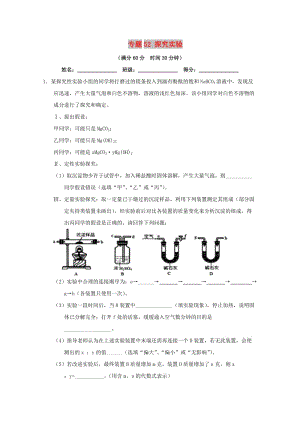 2019年高考化學 備考百強校大題狂練系列 專題52 探究實驗.doc