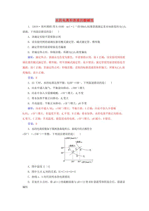 2020年高考化學(xué)一輪復(fù)習(xí) 第8章 第2節(jié) 水的電離和溶液的酸堿性課時跟蹤練（含解析）.doc