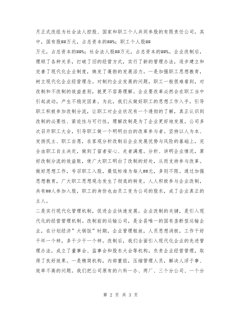 跨国运输企业建设经验材料.doc_第2页