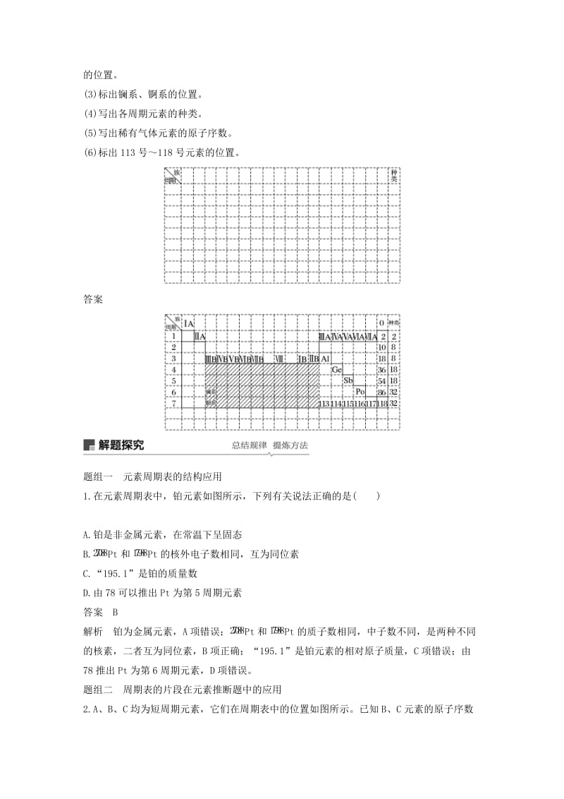 江苏省2020版高考化学新增分大一轮复习 专题5 微观结构与物质的多样性 第16讲 元素周期律和元素周期表讲义（含解析）苏教版.docx_第2页