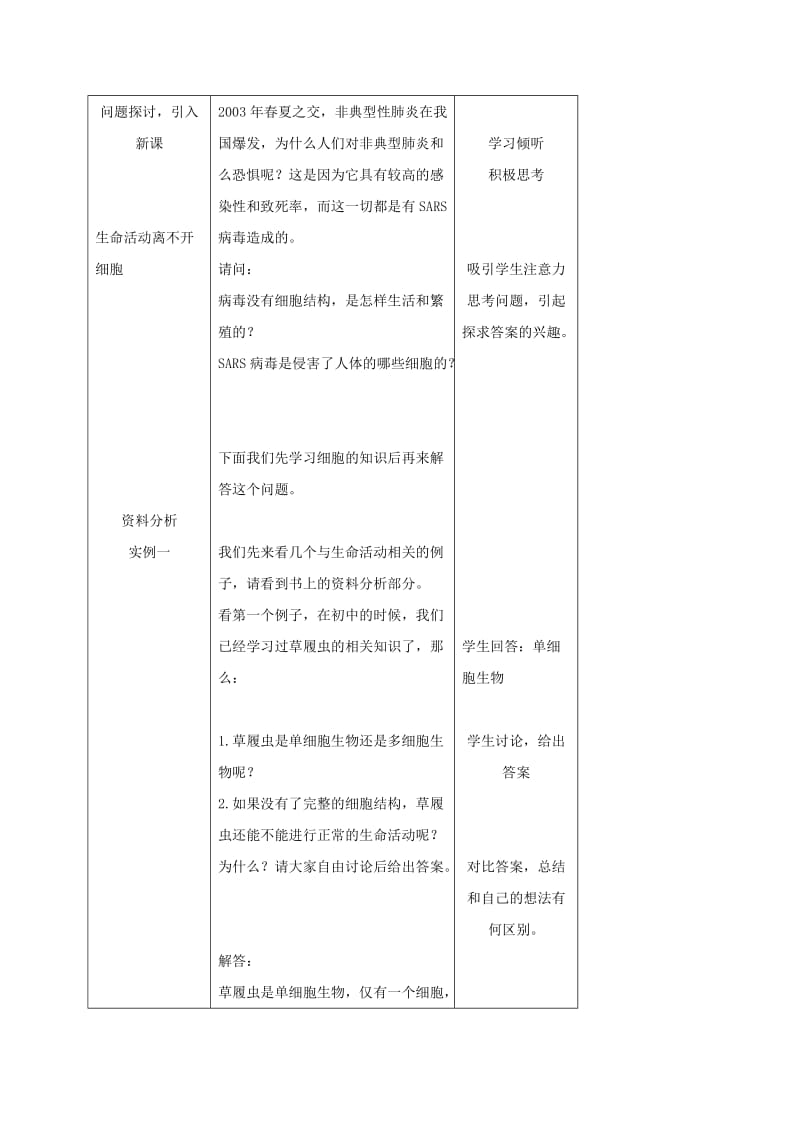 内蒙古开鲁县高中生物 第一章 走近细胞 1.1 从生物圈到细胞教案1 新人教版必修1.doc_第2页