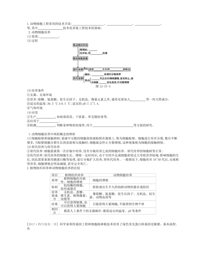 2019版高考生物一轮复习 第12单元 现代生物科技专题 第37讲 细胞工程学案 苏教版.doc_第3页