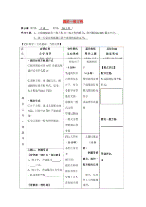 安徽省銅陵市高中數(shù)學(xué) 第四章《圓與方程》圓的一般方程學(xué)案新人教A版必修2.doc