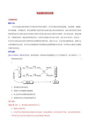 2019年高考化學(xué)二輪復(fù)習(xí) 核心考點(diǎn)總動(dòng)員 專(zhuān)題08 非金屬及其化合物（含解析）.doc