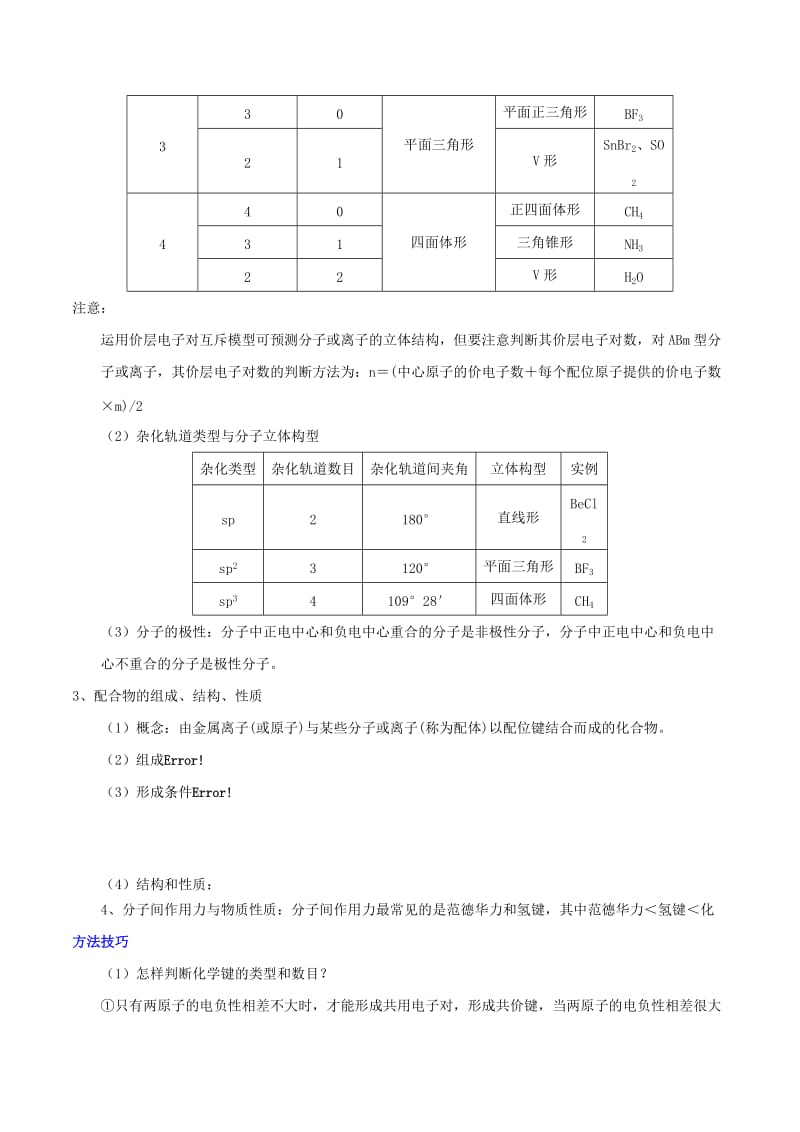 2019年高考化学 艺体生百日突围系列 专题3.16 物质结构的分析与判断的解题方法与技巧.doc_第3页