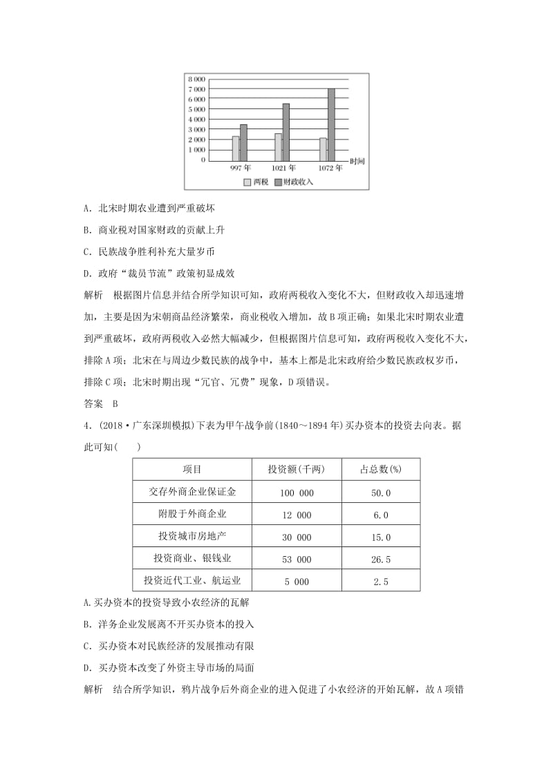 2019版高考历史二轮复习 选考内容与模块整合 小题练（一）.doc_第2页