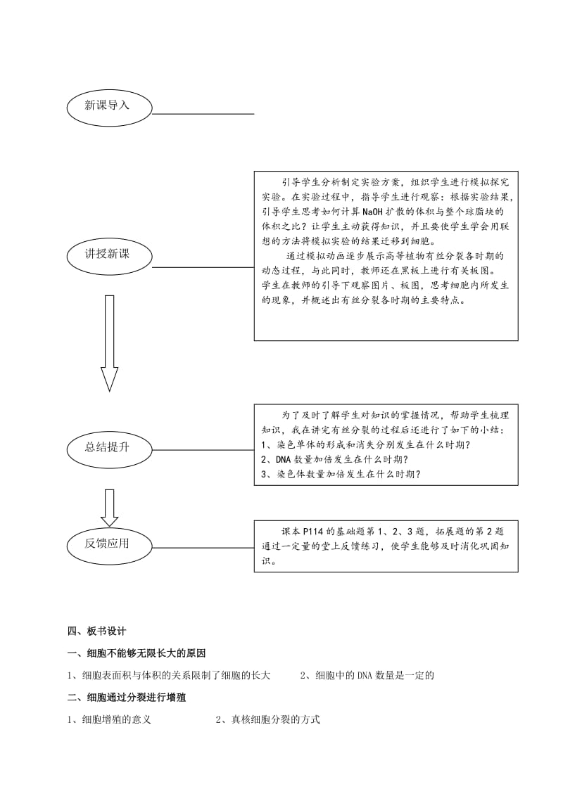 内蒙古开鲁县高中生物 第六章 细胞的生命历程 6.1 细胞的增值说课稿 新人教版必修1.doc_第3页