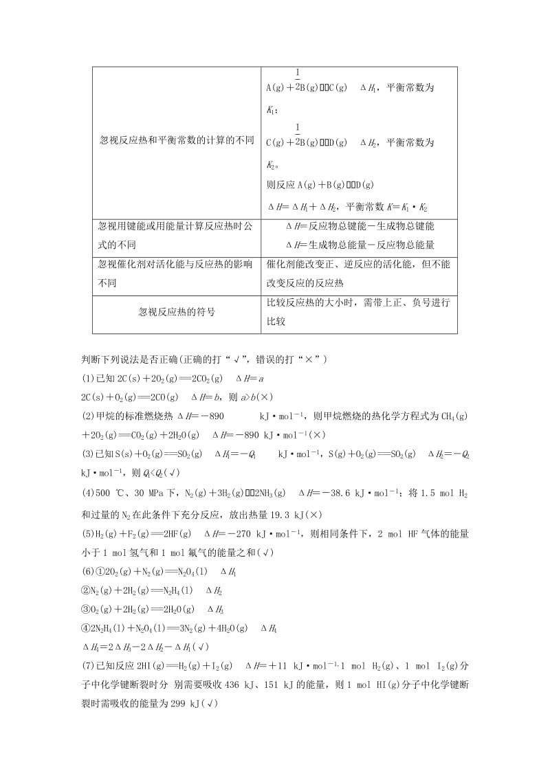 2019高考化学二轮复习 考前15天回扣六 化学基本理论误区突破学案.doc_第2页